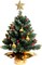 24 Inch Tabletop Mini Christmas Tree (Gold) 10"D x 10"W x 24"H